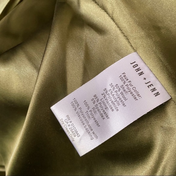 John + Jenn Women's Green Wool Blend Jacket Size Small - Picture 3 of 6